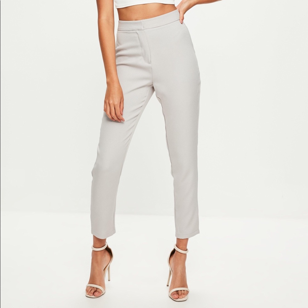 Heather grey cigarette pants
